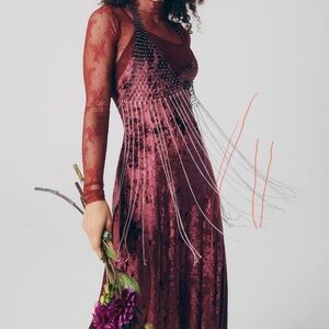 Free People Look your best Velvet Maxi Dress